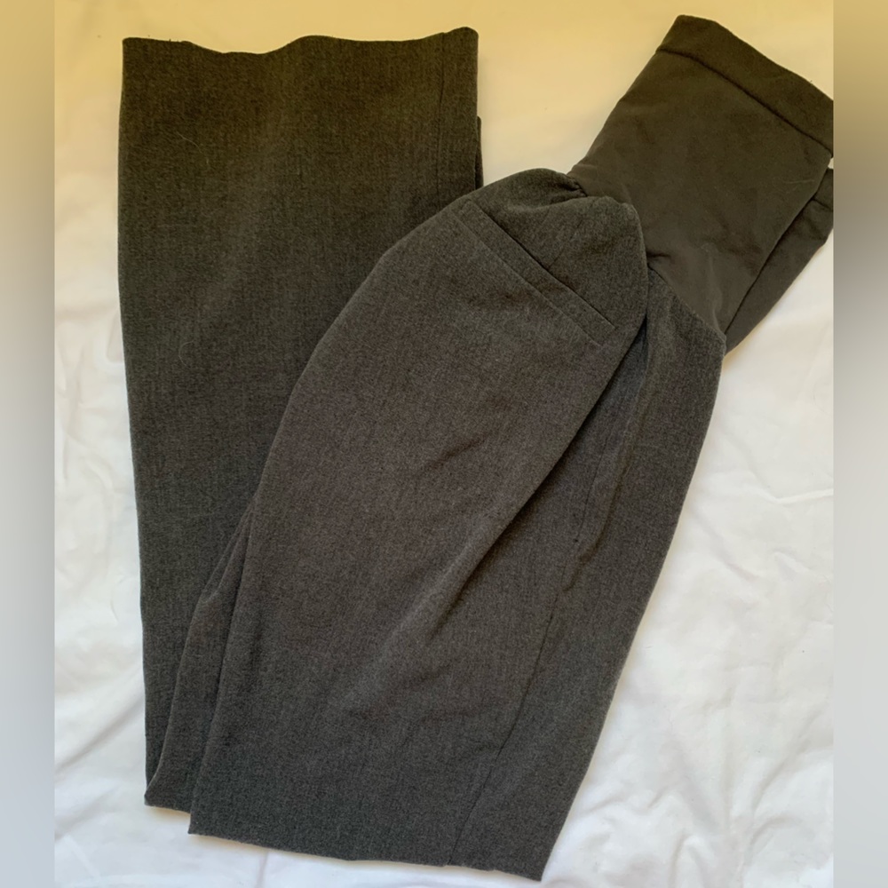 Motherhood Maternity petite small grey work pants